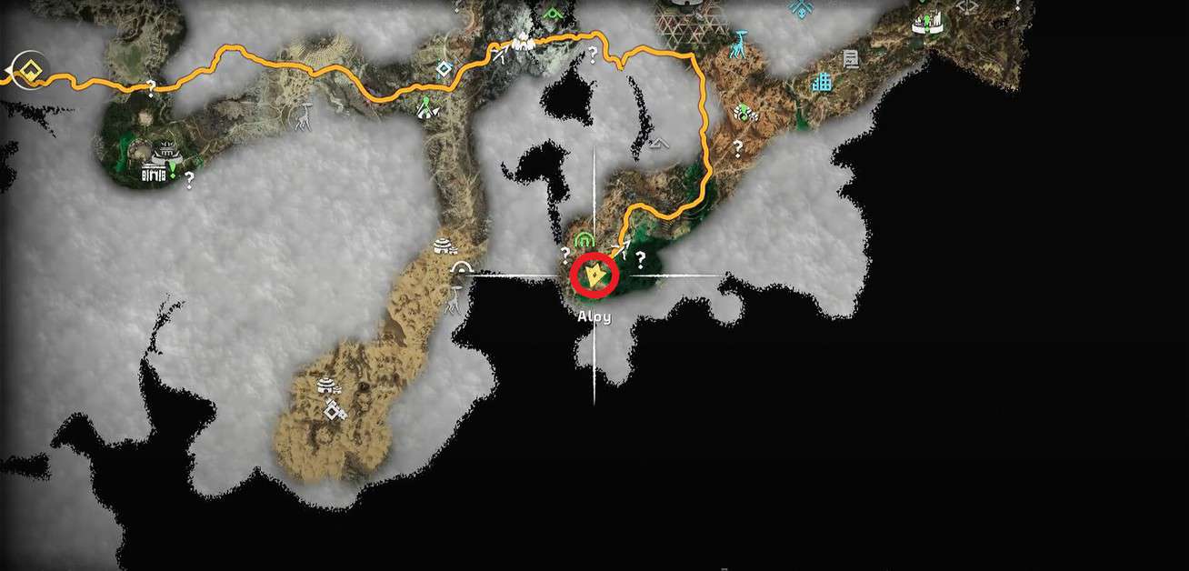 Emplacements des totems de la guerre de l'Ouest interdits d'Horizon