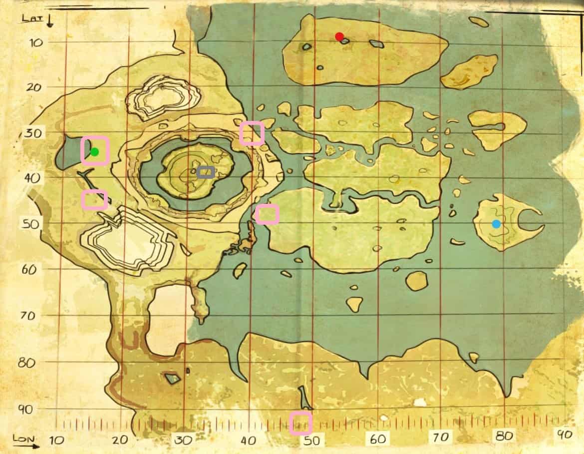 Ark The Center Autres ressources Emplacements