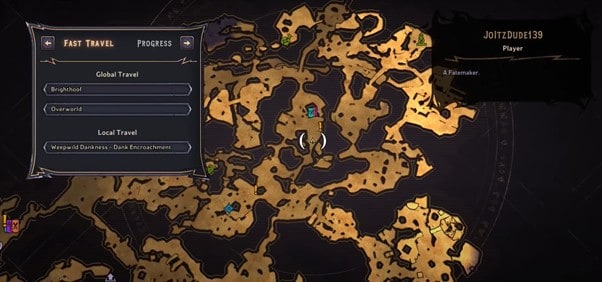 Emplacements des dés chanceux Weepwild Dankness de Tiny Tina's Wonderlands