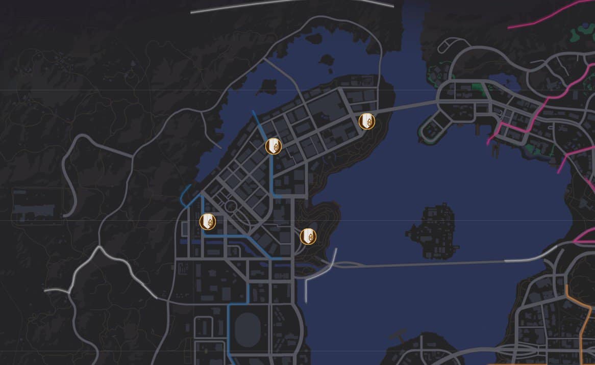 Emplacements sur les toits de Saints Row