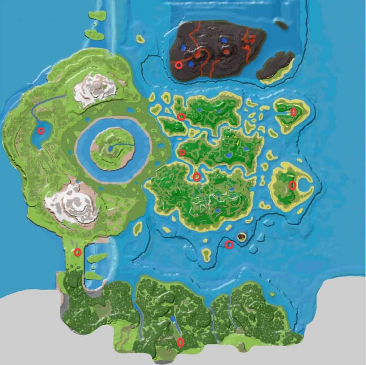 Meilleurs emplacements de base à Ark The Center