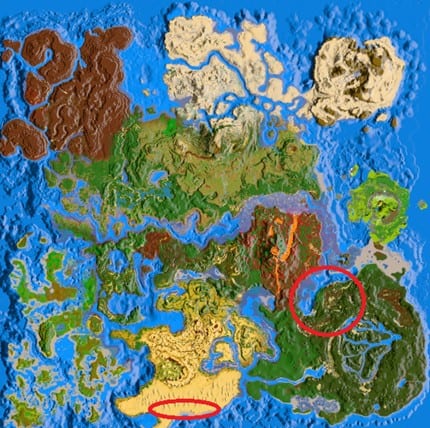 Ark Crystal Isles Dino Spawn Carte