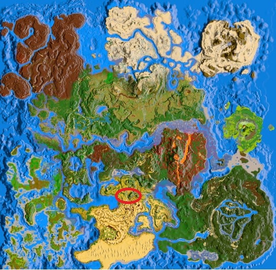 Ark Crystal Isles Dino Spawn Carte