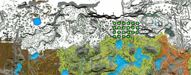 Localisation et apprivoisement du golem de glace de l'arche Valguero