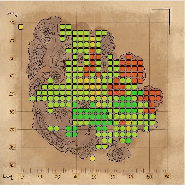 Emplacement et apprivoisement de Morellatops de l'arche Scorched Earth