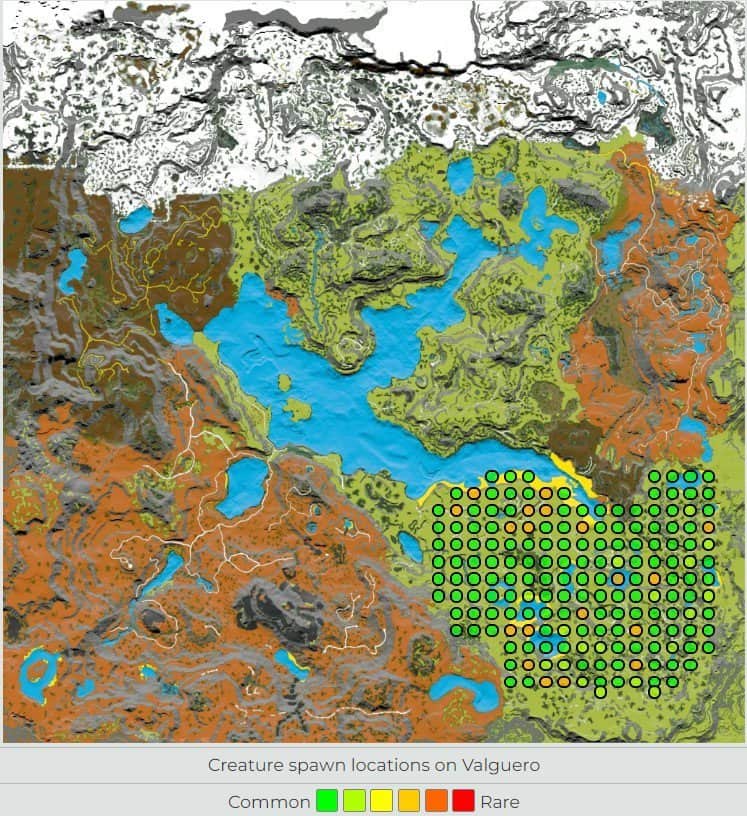 Emplacements de l'arche de la soie de Valguero