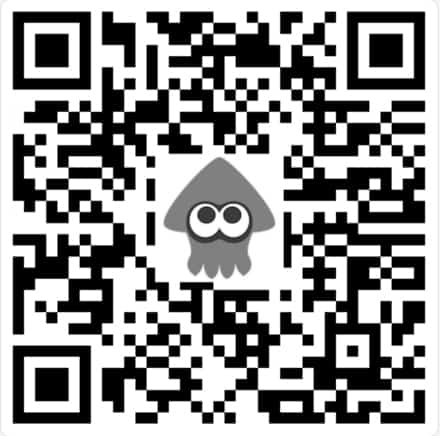 Bannière de code QR Splatoon 3