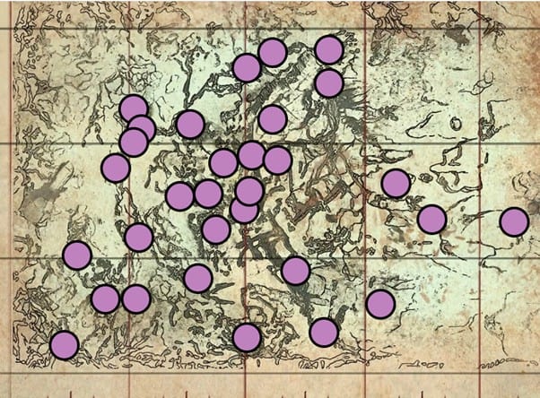 Guide des emplacements des pépins du biome arctique ARK Genesis