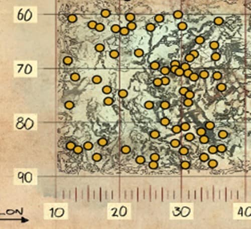 Emplacements des métaux ARK Genesis