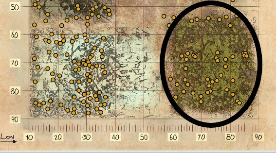 Emplacements des métaux ARK Genesis