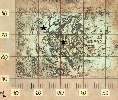 Emplacements des bases cachées d'ARK Genesis 