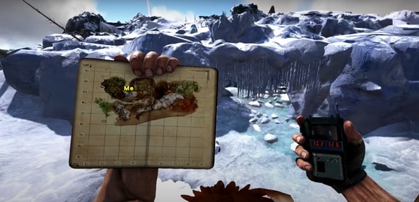 Carte de la grotte de glace Ark Ragnarok