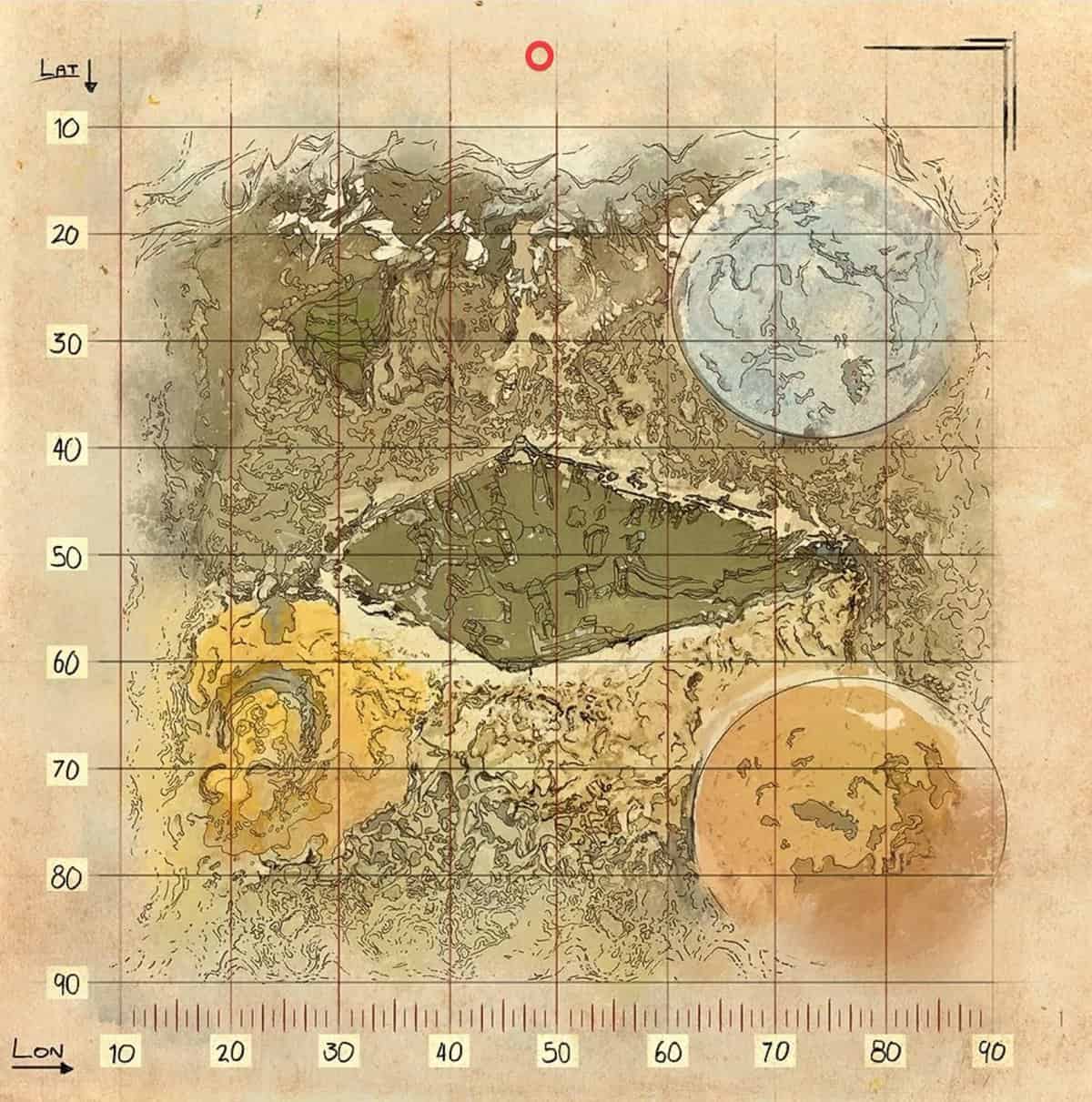 Ark Extinction King Titan Lieu de frai