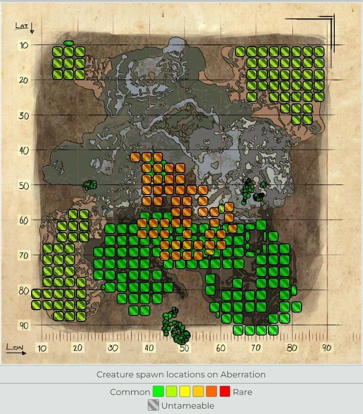Emplacement du Ravageur de l'Aberration de l'Arche