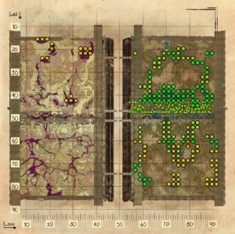 Ark Genesis: Partie 2 Dino Spawn Map