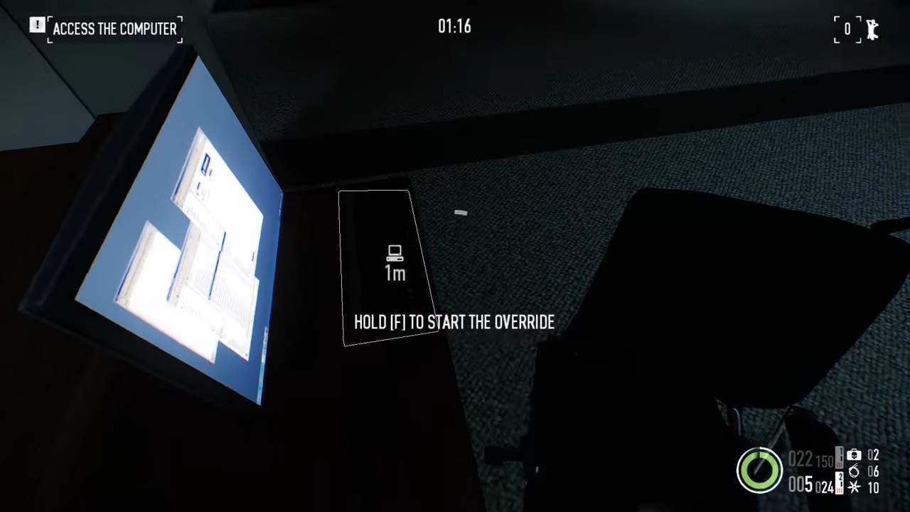 Payday 2 Firestarter accéder à l'ordinateur