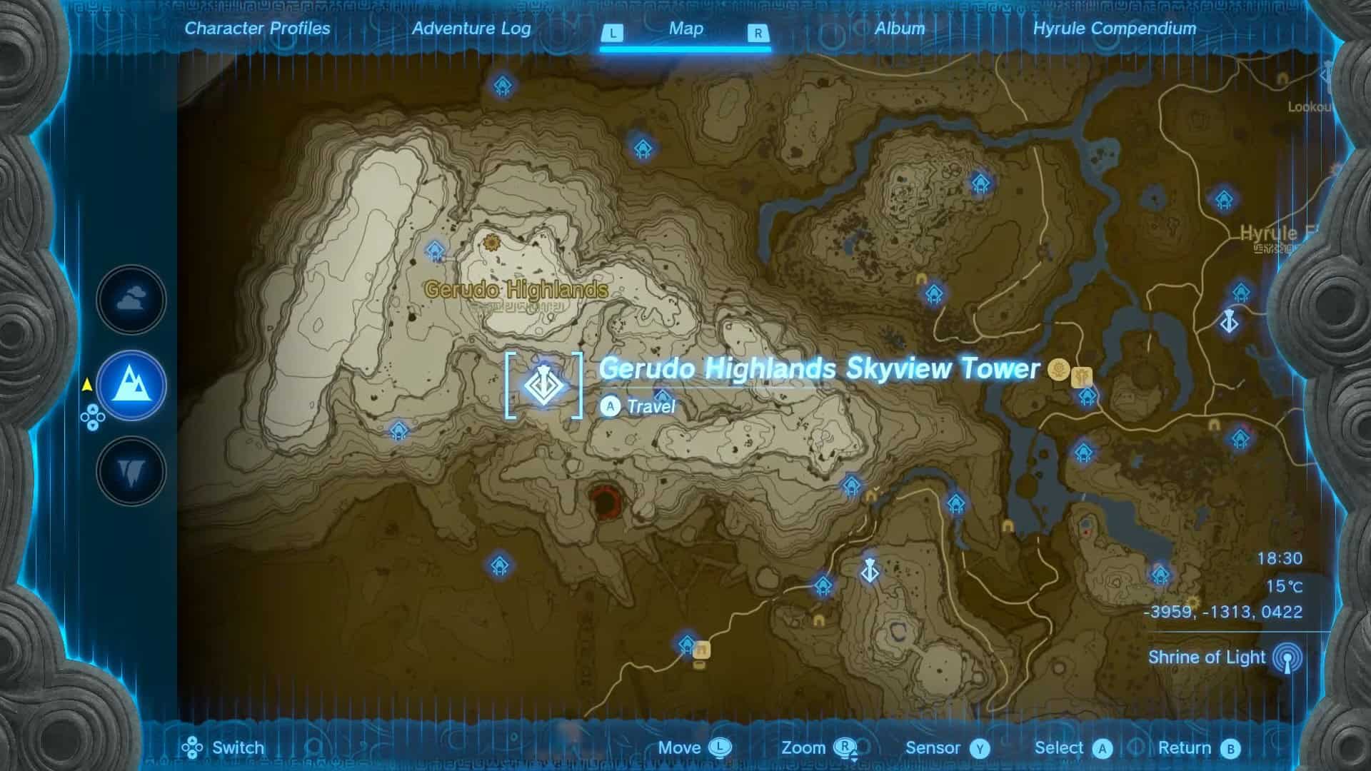 Zelda : Totk Gerudo Highlands Skyview Tower