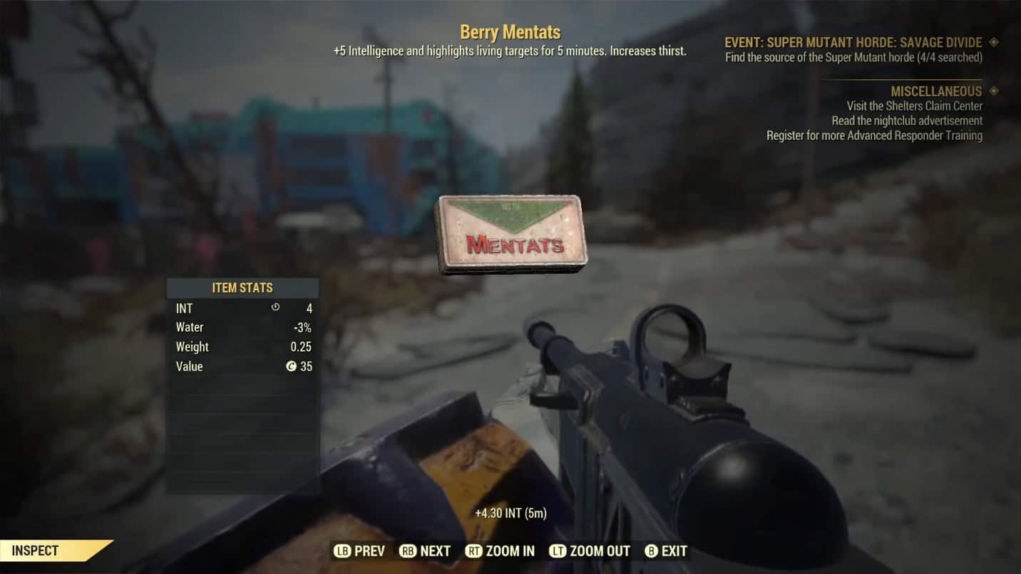 Guide de mise à niveau de Fallout 76