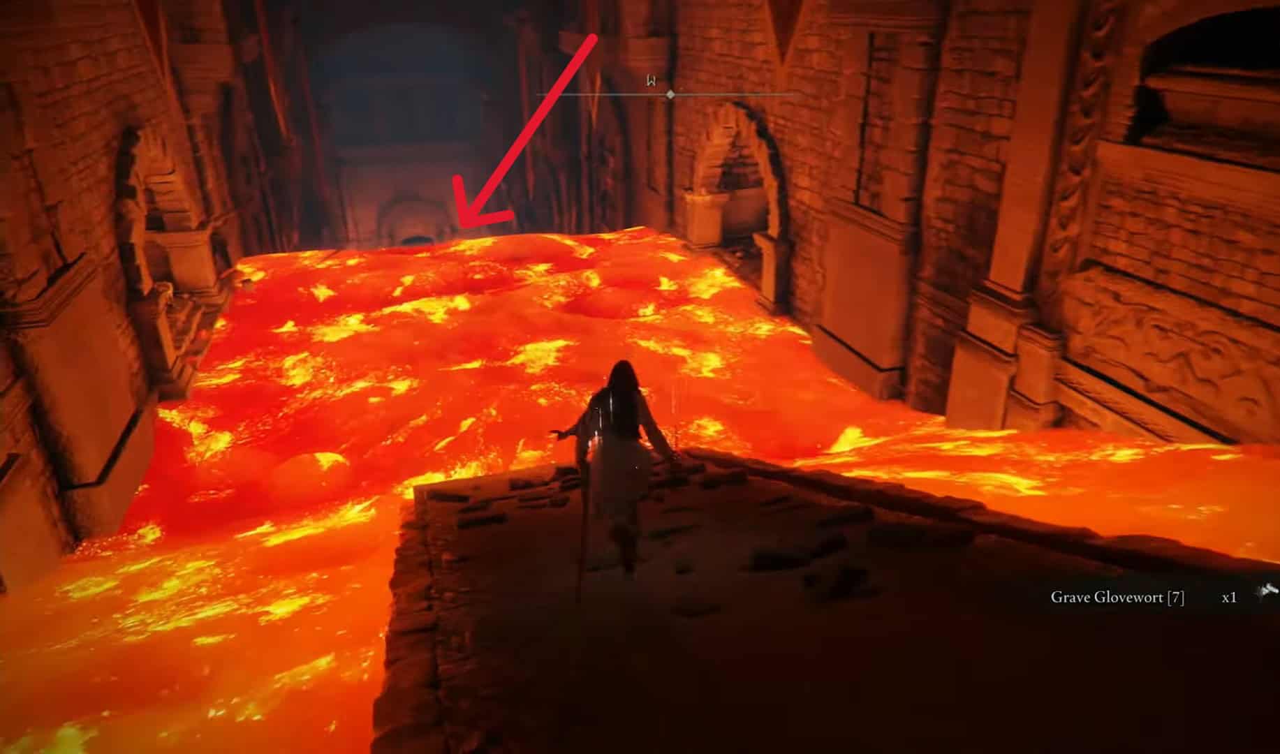 descendre la coulée de lave