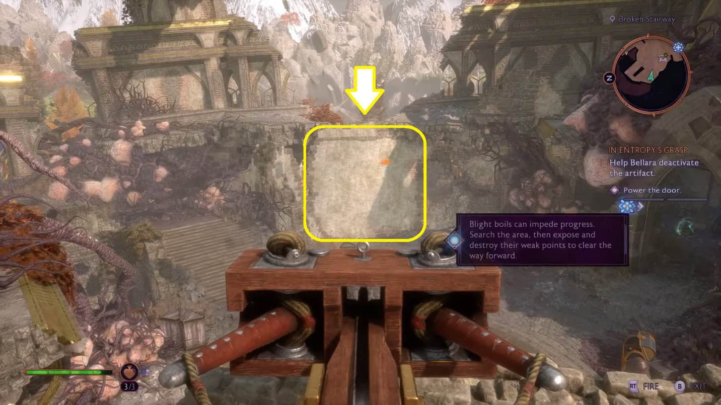 Porte de préhension de l'entropie de Dragon Age Veilguard