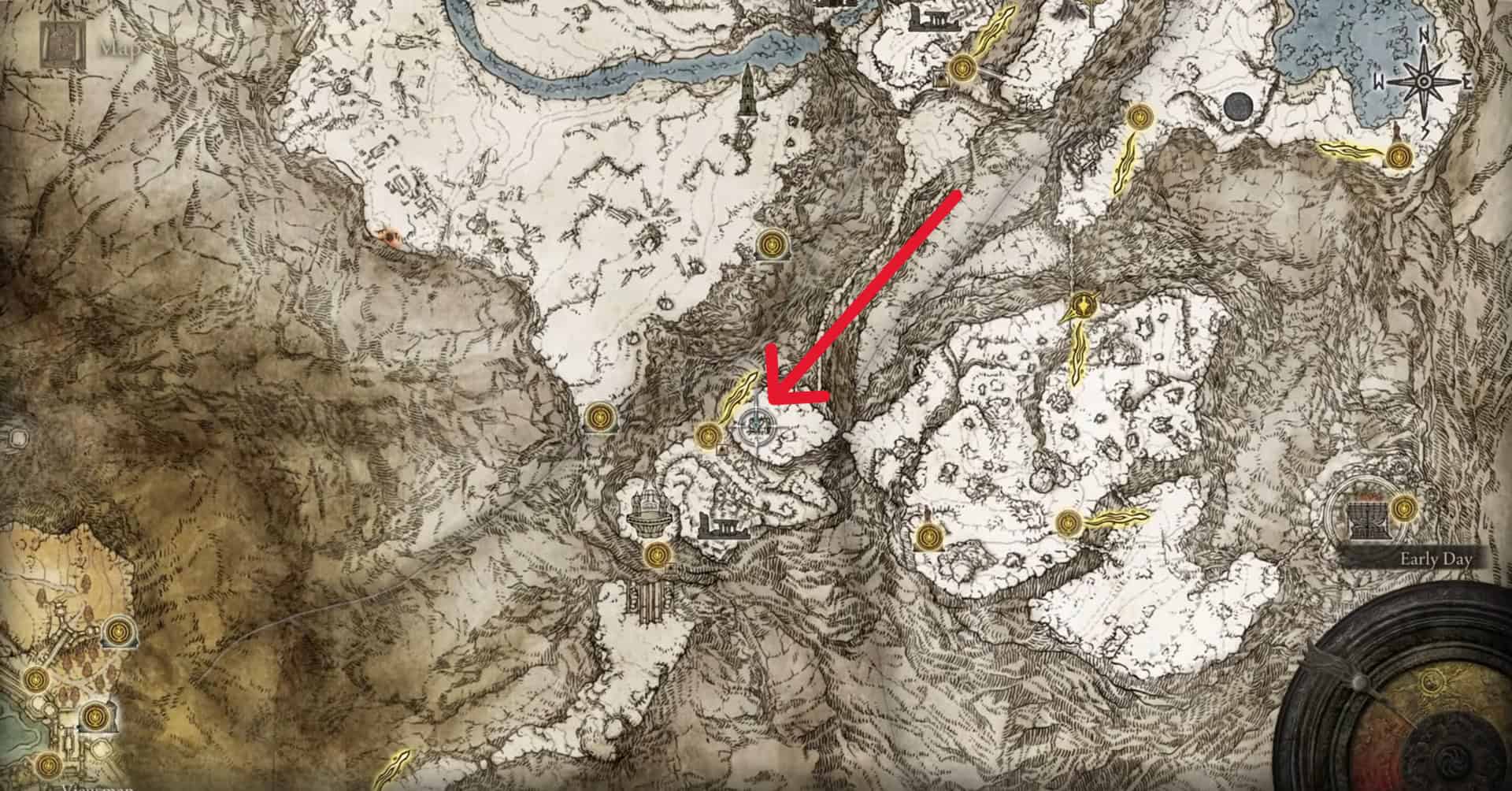 Emplacement de l’épée incurvée Zamor
