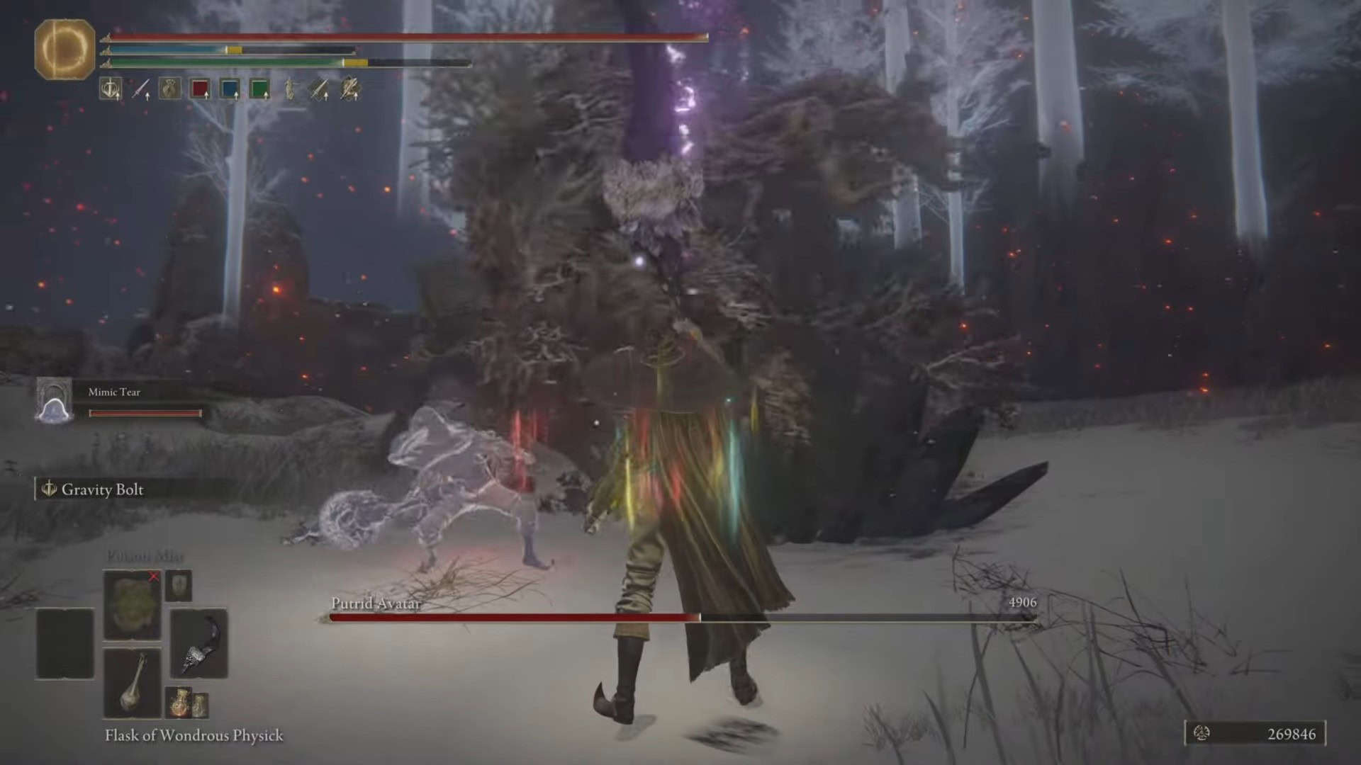 Combat de boss putride d'Avatar