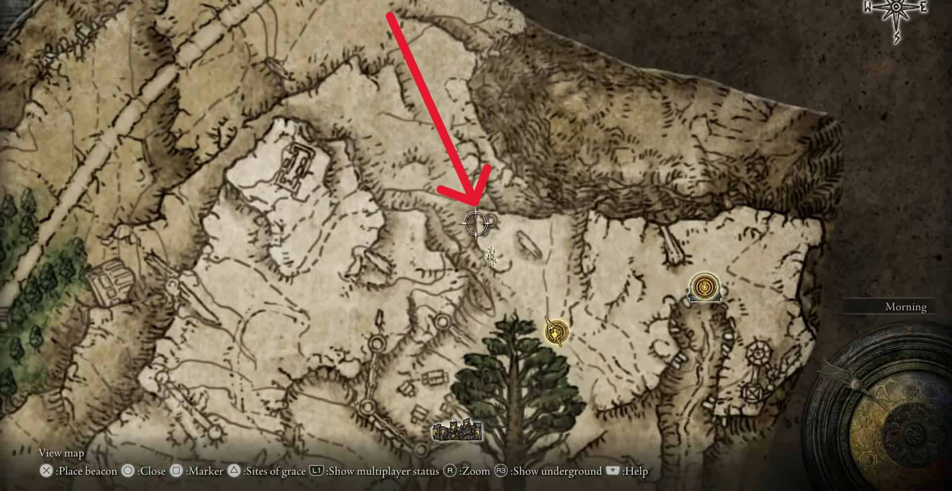 Carte du village des flammes frénétiques