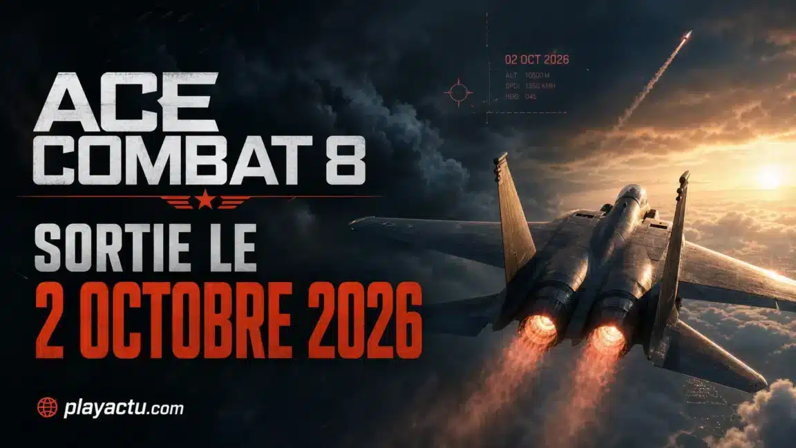 Chasseur en vol pour l’annonce de la date de sortie d’Ace Combat 8