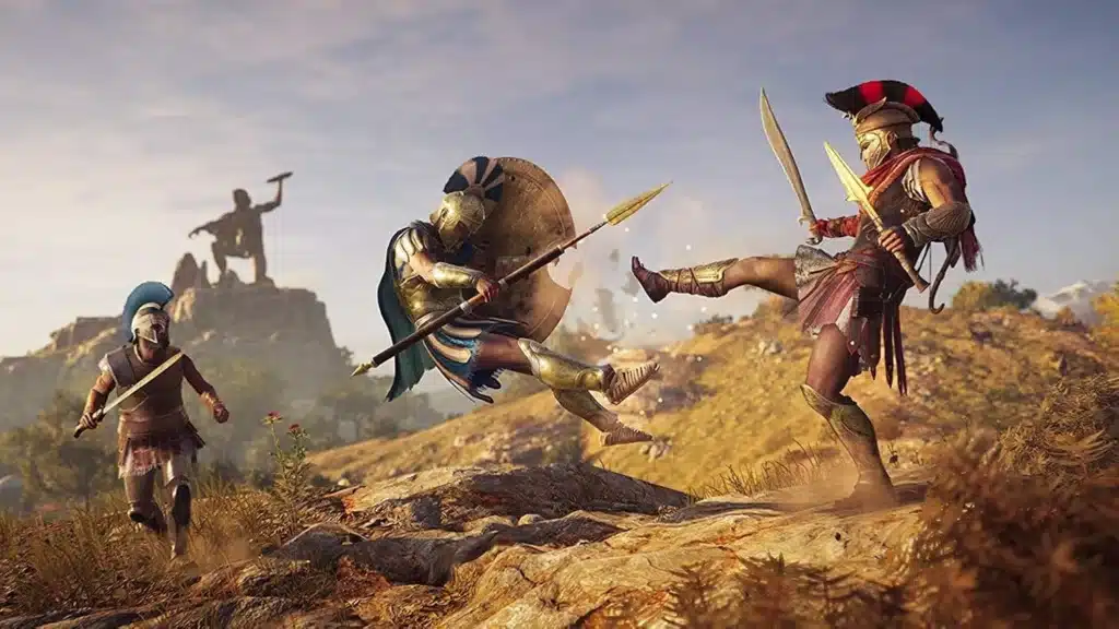 Combat au pied dans Assassin's Creed Odyssey