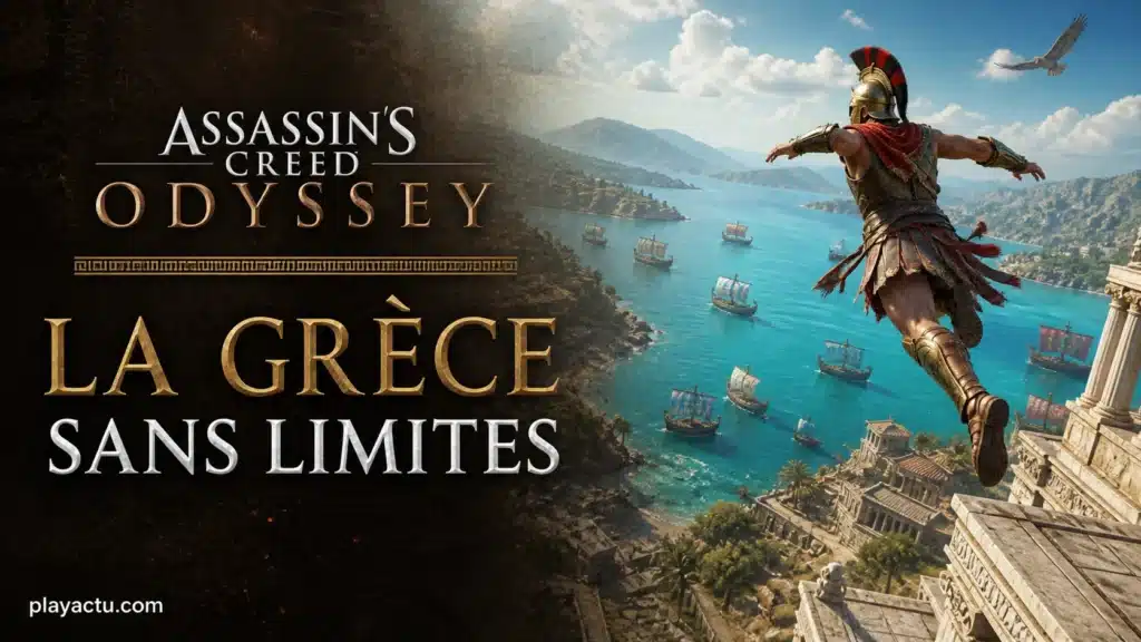 Mercenaire plongeant vers la mer Égée dans Assassin's Creed Odyssey