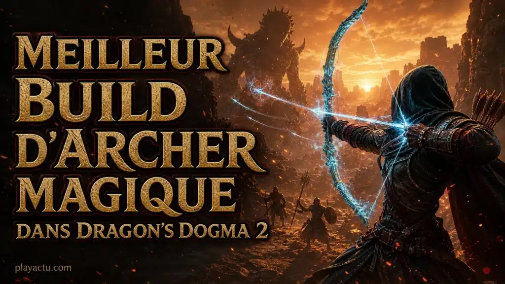 Archer magique tirant des flèches enchantées dans Dragon's Dogma 2
