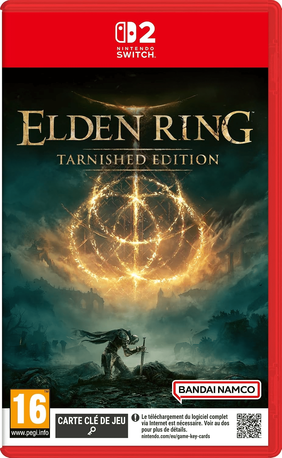 Jaquette Nintendo Switch 2 d’Elden Ring Tarnished Edition