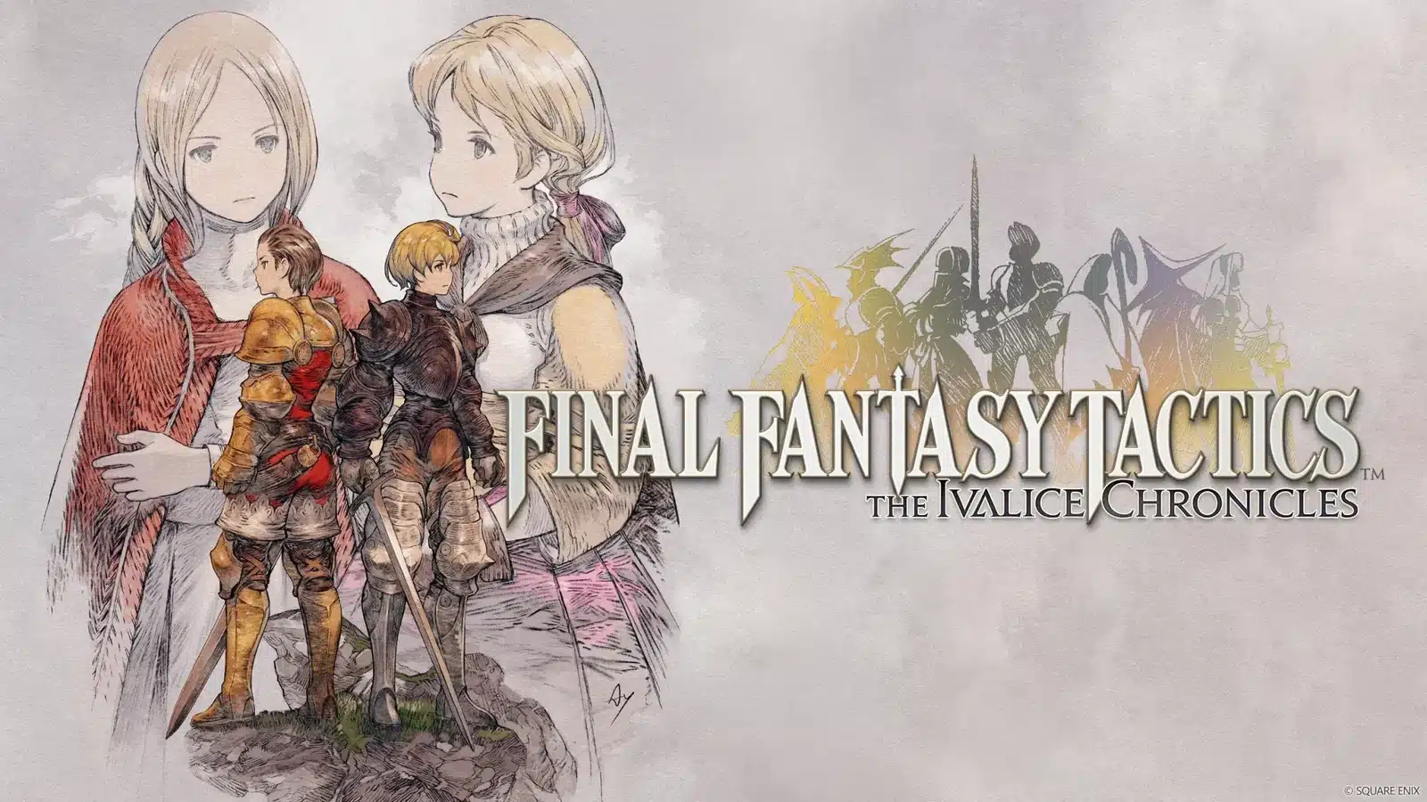 Illustration de Ramza et Delita dans Final Fantasy Tactics The Ivalice Chronicles
