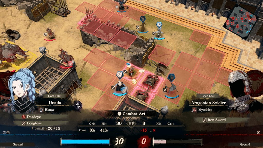 Bataille tactique au tour par tour dans Fire Emblem: Fortune's Weave