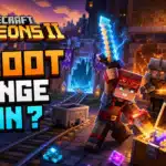 Montage éditorial Minecraft Dungeons II sur Brave Haven, le forgeron et le loot
