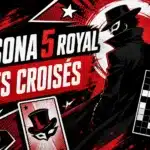 Miniature rouge et noire Persona 5 Royal avec une grille de mots croisés