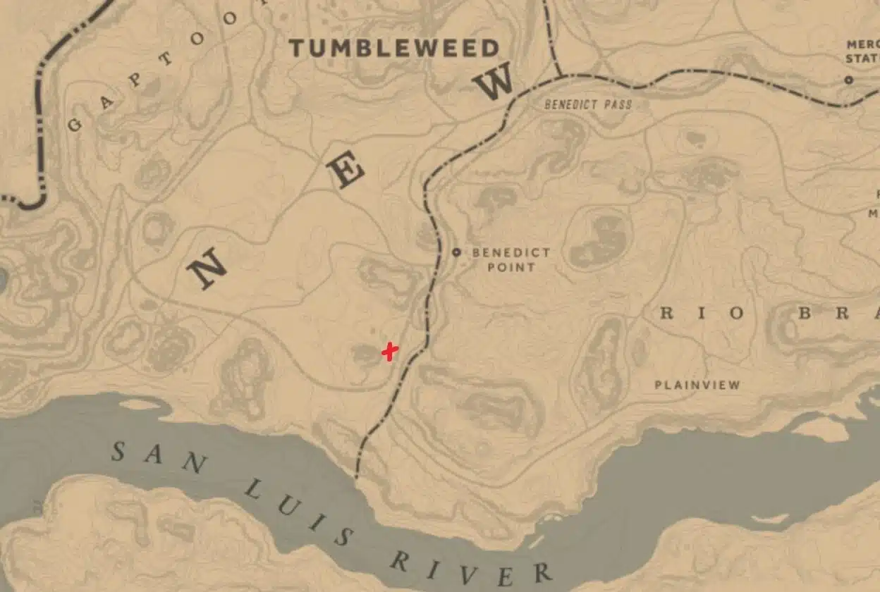 Carte de Solomons Folly dans Red Dead Redemption 2