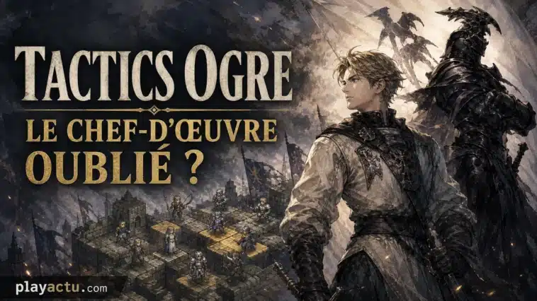 Montage Playactu de Tactics Ogre Reborn, guerre médiévale et bataille tactique