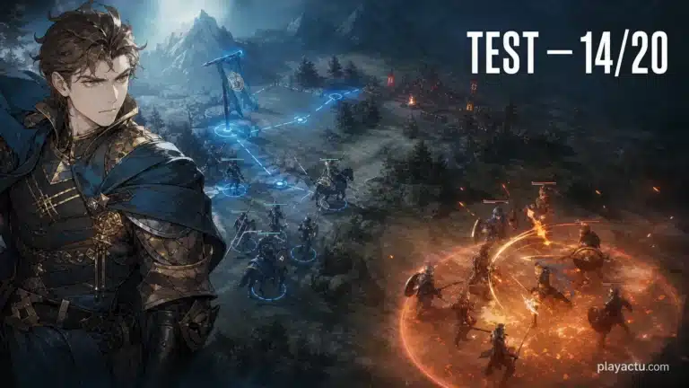 Commandant et bataille tactique dans un montage éditorial The DioField Chronicle