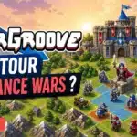 Wargroove, jeu de stratégie au tour par tour avec château et unités sur grille