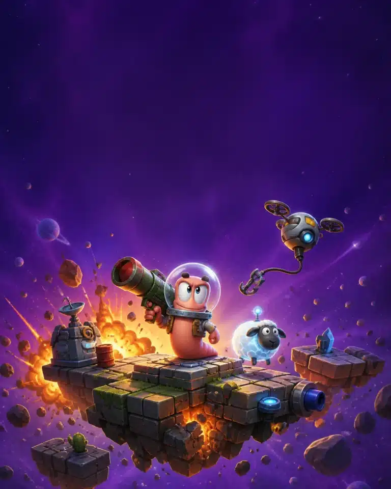 Jaquette de Worms: Galactic Tactics